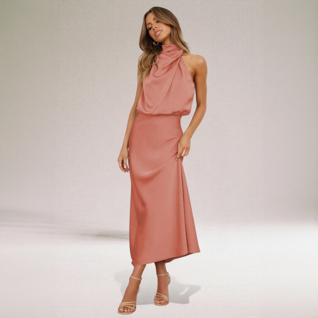 Amélie | Robe à dos nu glamour